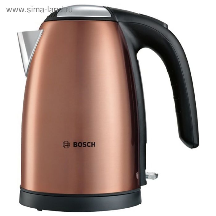 Чайник электрический Bosch TWK7809, металл, 1.7 л, 2200 Вт, бронзовый