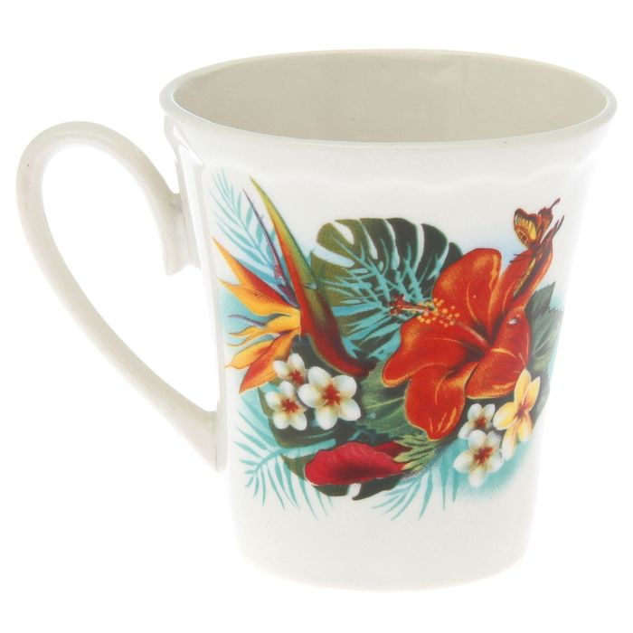 Кружка 300 мл "Марго" тропик, деколь