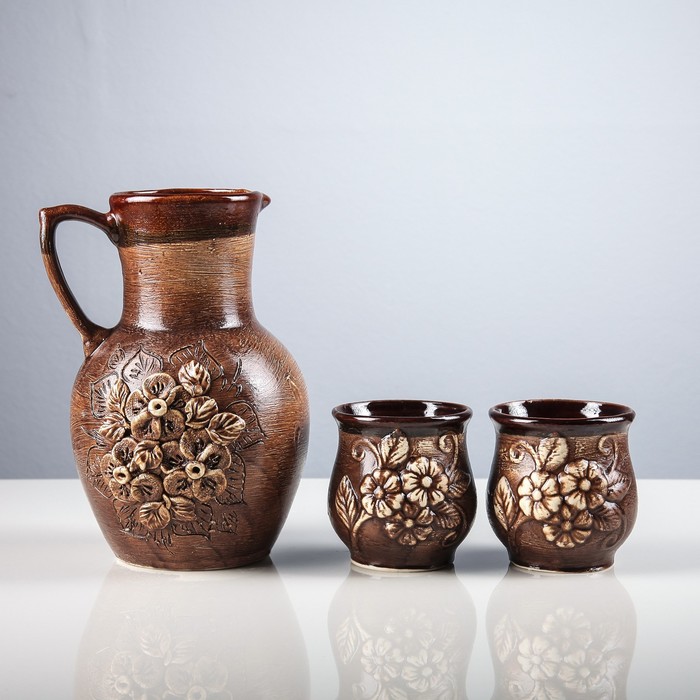 Молочный набор 3 предмета, 2,5 л /0,3 л