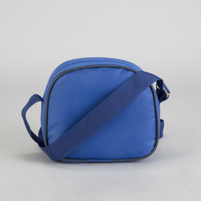 Сумка детская на молнии "Пазл", 1 отдел, синяя