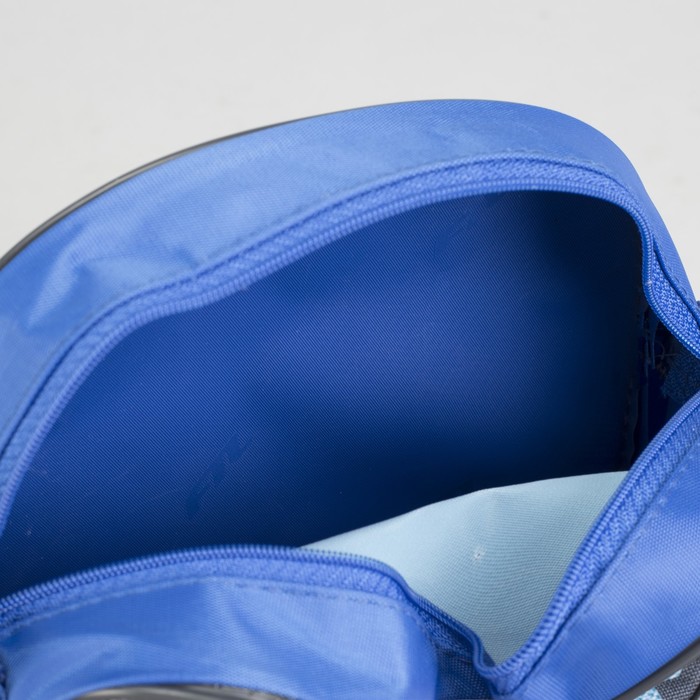 Сумка детская на молнии "Пазл", 1 отдел, синяя