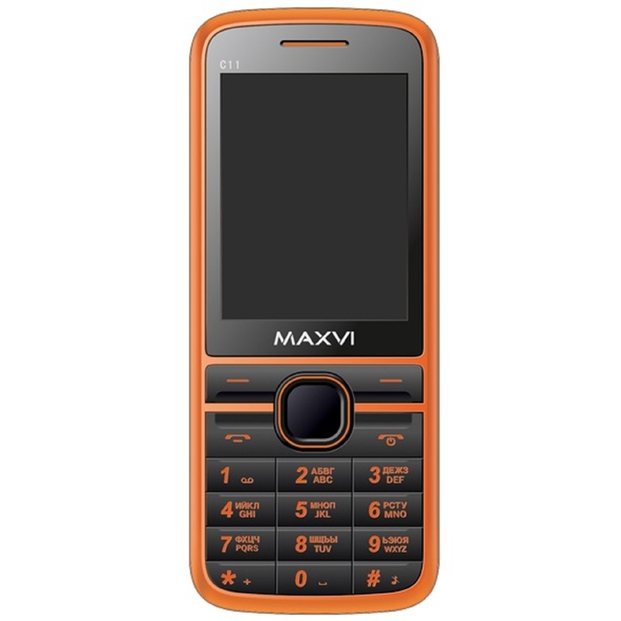 Мобильный телефон Maxvi C11, оранжевый