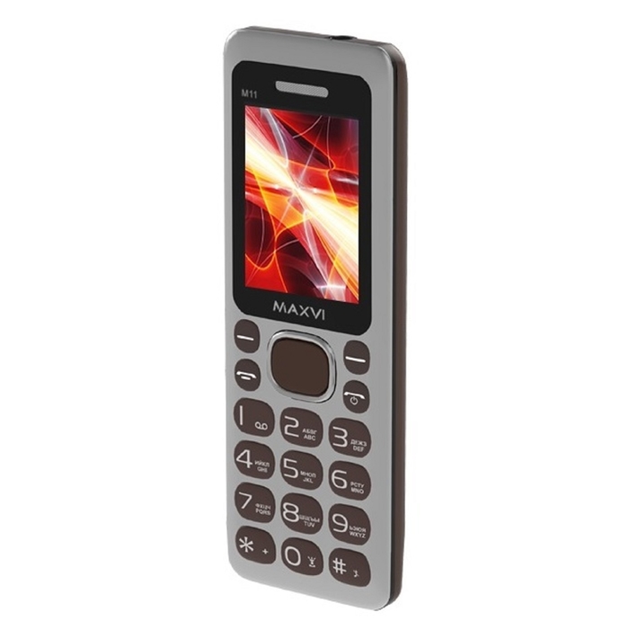 Мобильный телефон Maxvi M11, коричневый