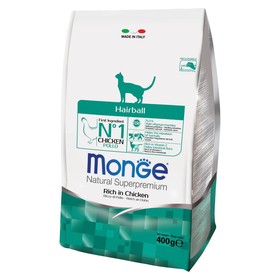 

Сухой корм Monge Cat Hairball для кошек, для выведения шерсти, 400 г