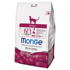 

Сухой корм Monge Cat Indoor для домашних кошек, 400 г