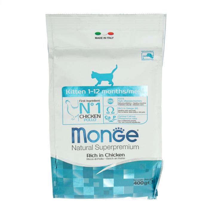 Сухой корм Monge Cat для котят, 400 г