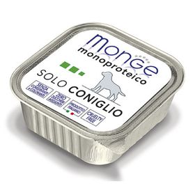 

Влажный корм Monge Dog Monoproteico Solo для собак, паштет из кролика, ламистер, 150 г