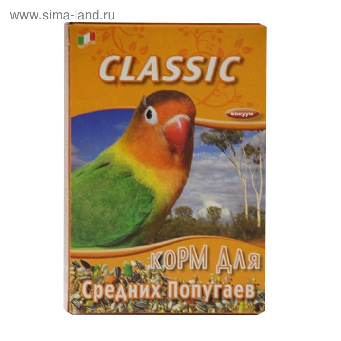 Корм FIORY Classic для средних попугаев, 400 г.