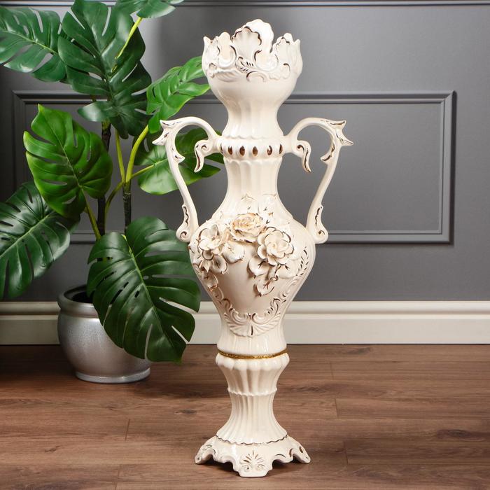 Ваза напольная "Маркиза" лепка