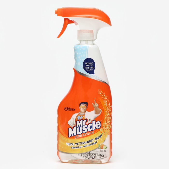 Чистящее и моющее средство для кухни Mr Muscle «Энергия цитруса», 500 мл чистящее средство mr muscle эксперт для кухни свежесть лимона 450 мл