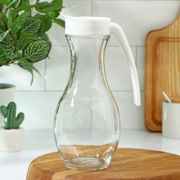 Кувшин 1 л "Шар" с пластиковой крышкой