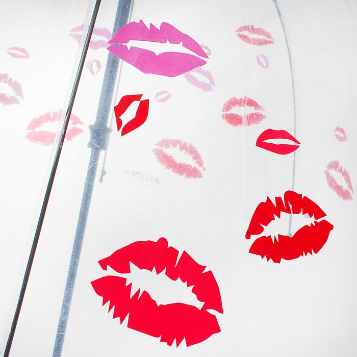 Зонт-трость "Воздушный поцелуй", R=41см