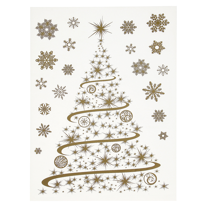 Наклейки "Золотая ёлочка"