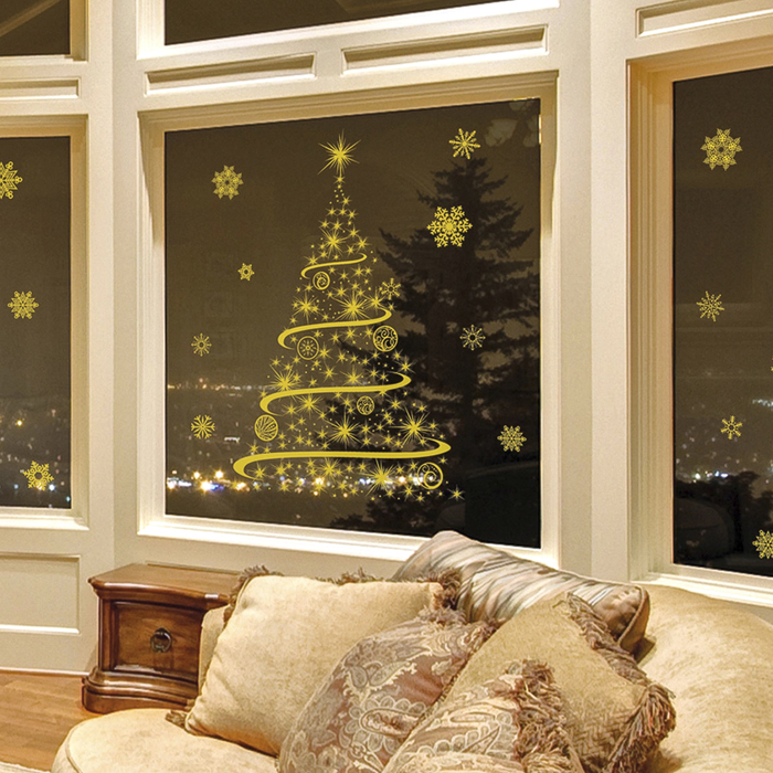 Наклейки "Золотая ёлочка"