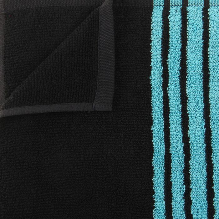 Полотенце махровое пестротканое банное, полосы голубые, размер 65х130 см, хлопок 340 г/м2