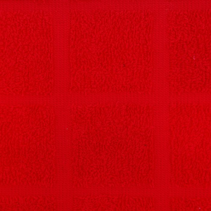 Полотенце махровое банное, цвет красный, размер 70х140 см, хлопок 340 г/м2