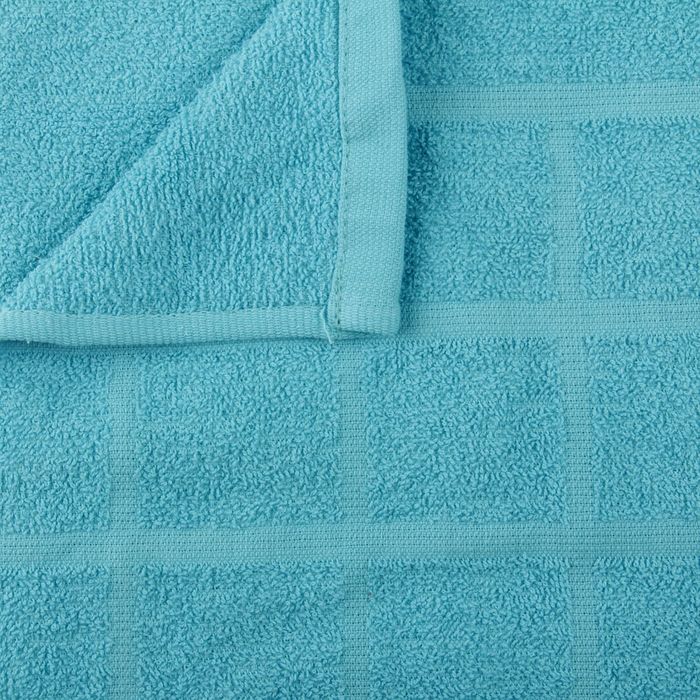 Полотенце махровое банное, цвет голубой, размер 80х160 см, хлопок 340 г/м2