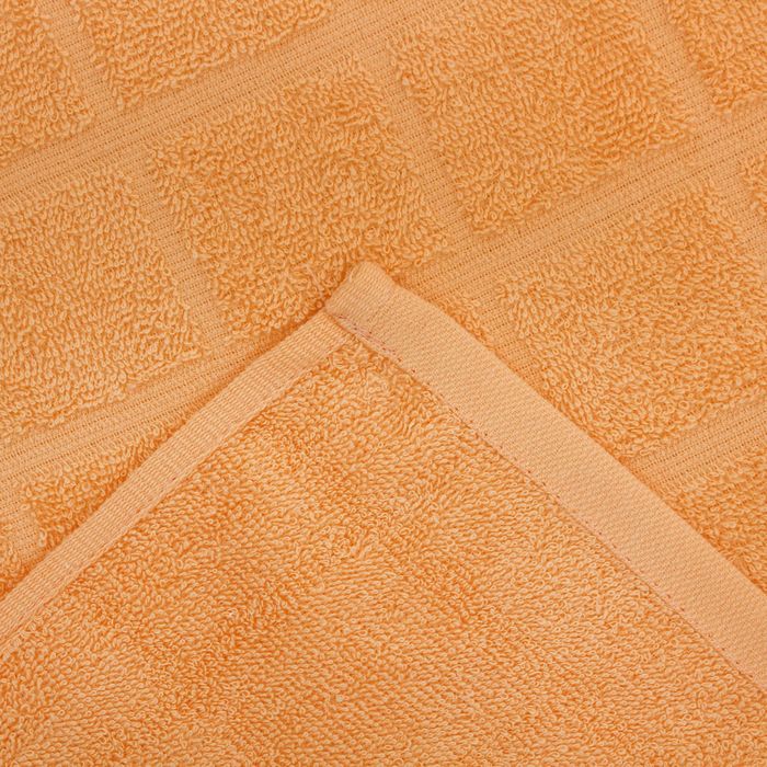 Полотенце махровое банное, цвет персиковый, размер 80х160 см, хлопок 340 г/м2