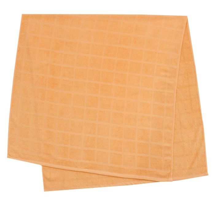 Полотенце махровое банное, цвет персиковый, размер 80х160 см, хлопок 340 г/м2