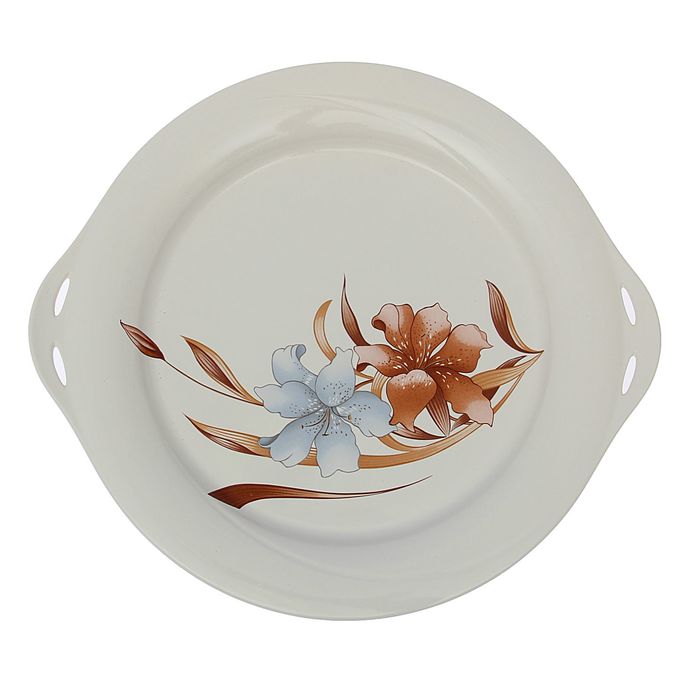 Блюдо "Лилия" декольное, с ручками