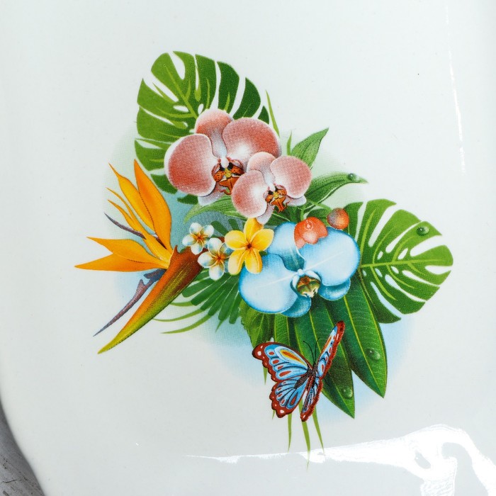 Блюдо "Альтанка" белое, с деколью