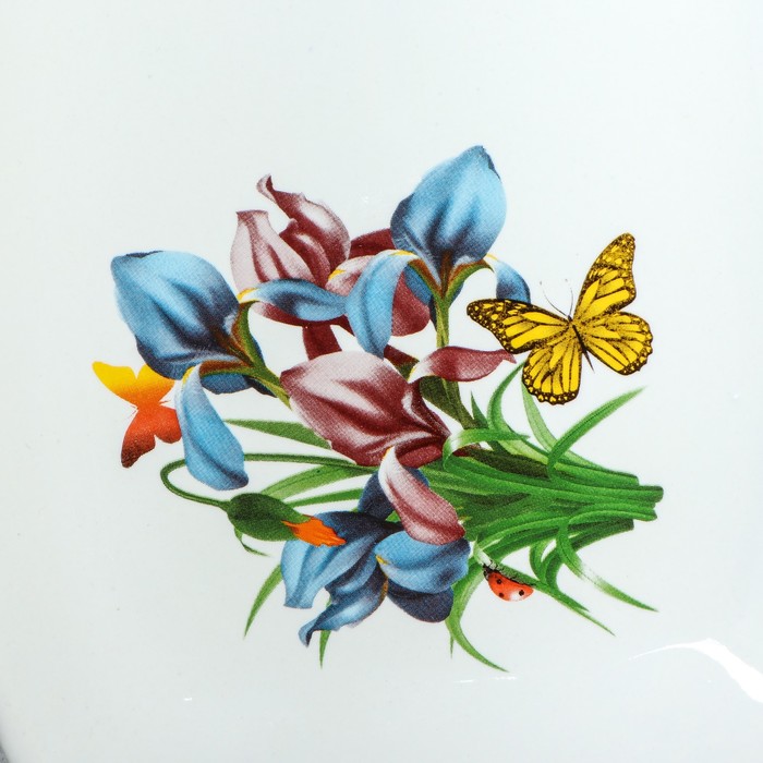 Блюдо "Альтанка" белое, с деколью