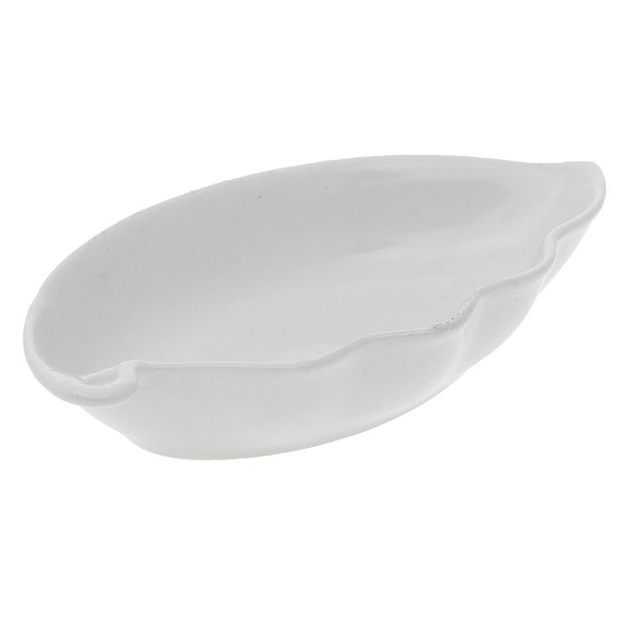 Блюдо "Гребешок" малый, белый