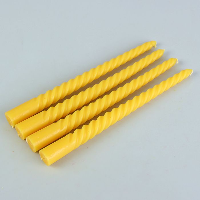 Набор свечей витых ароматических "Банан", 4 штуки