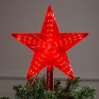 Фигура "Звезда красная ёлочная" 22Х22 см, пластик, 30 LED, провод 2 м, 240V КРАСНЫЙ