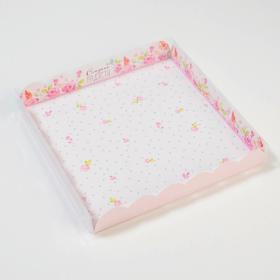 

Коробка для кондитерских изделий с PVC крышкой «Сладкие радости», 21 × 21 × 3 см