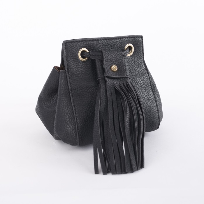 Сумка женская на магните "Кейт", 1 отдел, длинный ремень, чёрная