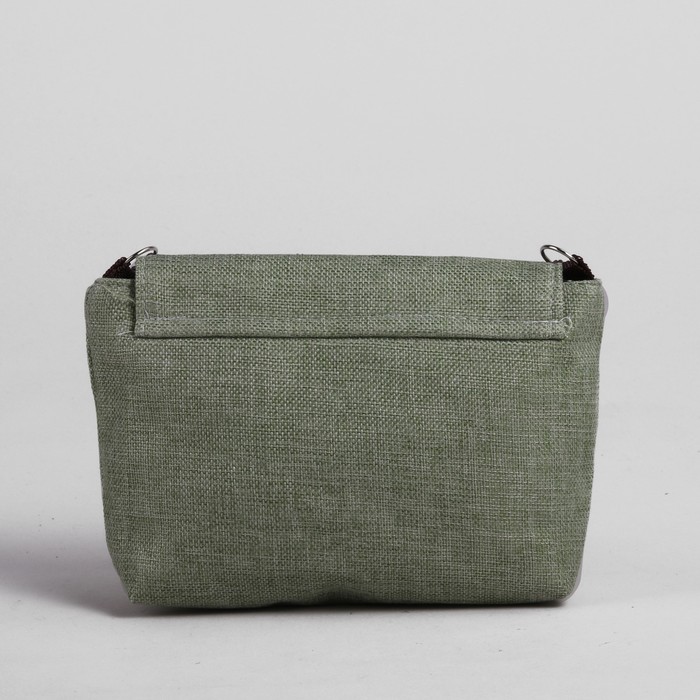 Сумка детская на магните "Бабочка", 1 отдел, длинный ремень, цвет зелёный