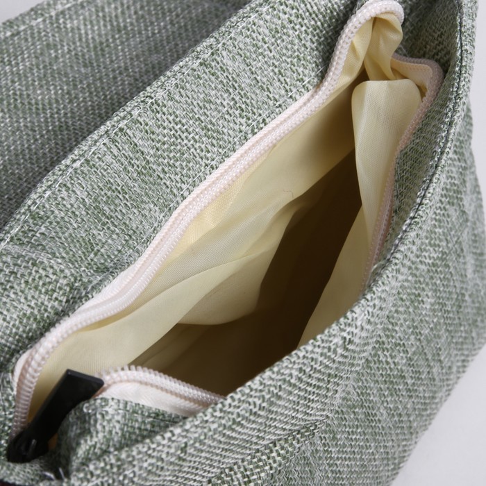 Сумка детская на магните "Бабочка", 1 отдел, длинный ремень, цвет зелёный