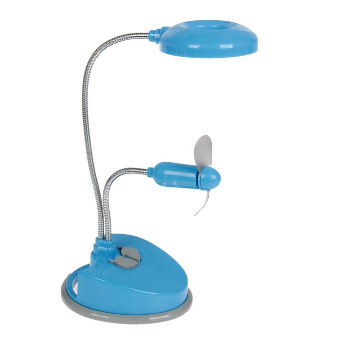 Лампа настольная с вентилятором и карандашницей "Хейли" МИКС