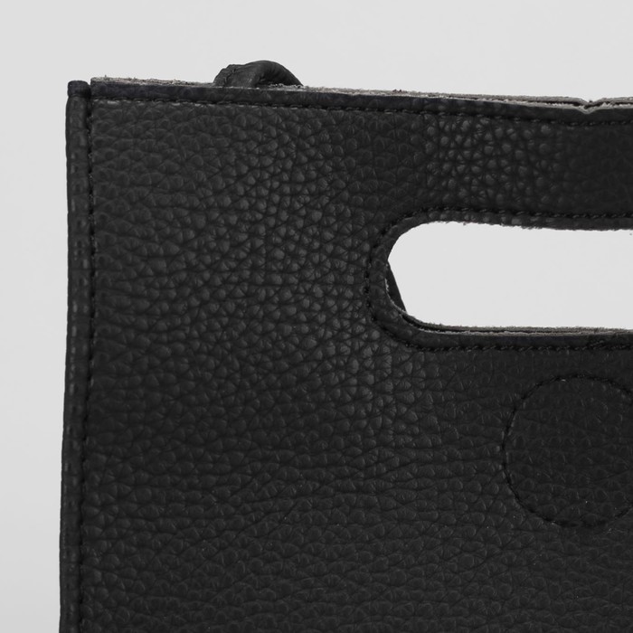 Сумка женская на магните "Планшет", 1 отдел, длинный ремень, чёрная