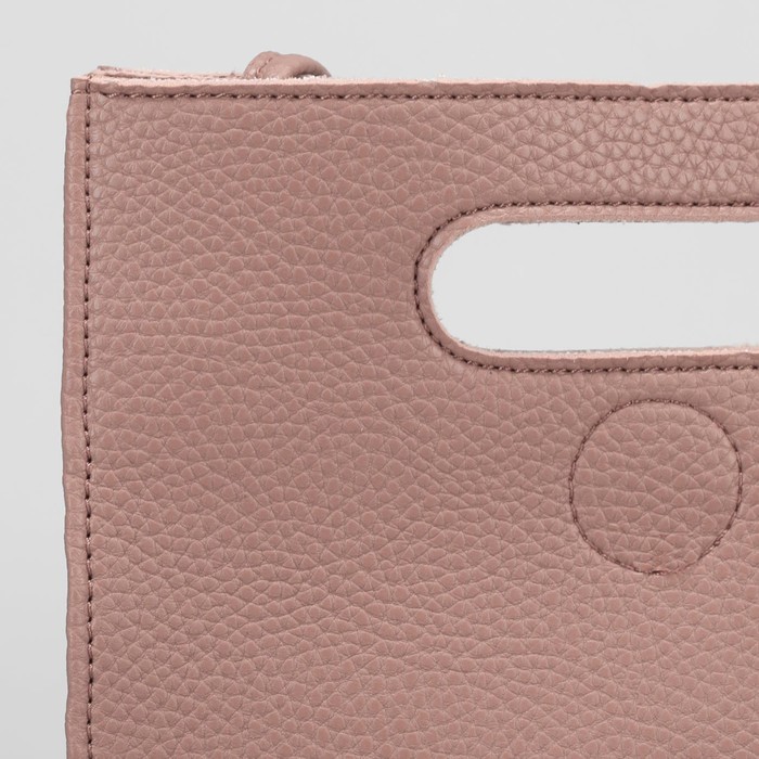 Сумка женская на магните "Планшет", 1 отдел, длинный ремень, розовая