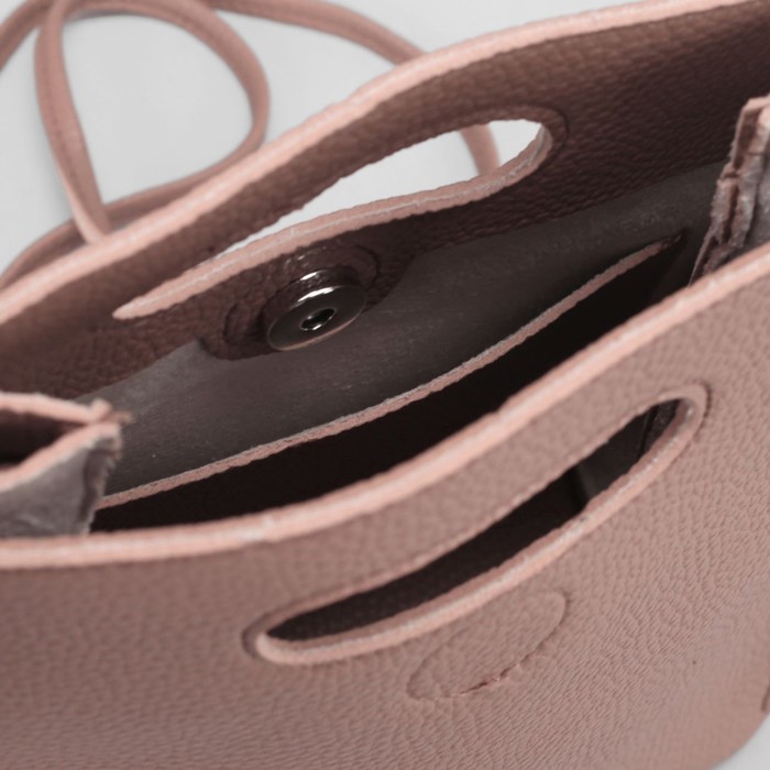 Сумка женская на магните "Планшет", 1 отдел, длинный ремень, розовая