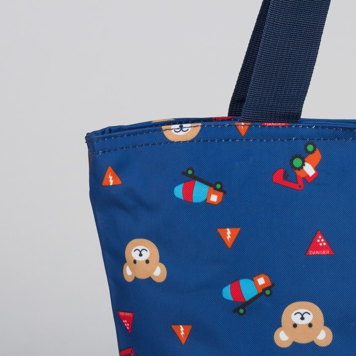 Сумка женская на молнии "Классика", 1 отдел, синяя