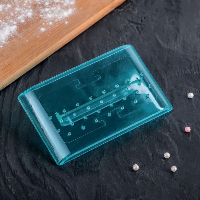 Моделирующий оттиск для мастики 12х7,5 см "Точки полоской"