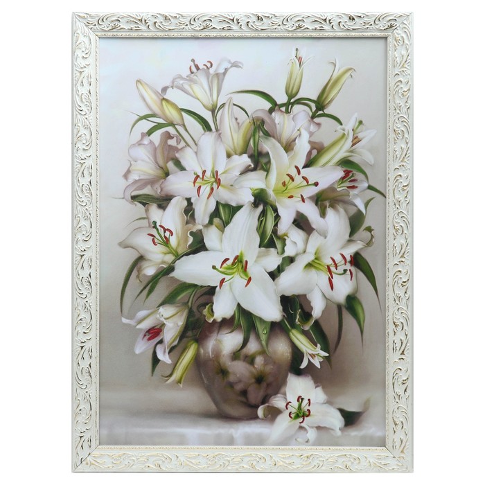 Картина "Лилии" рама микс