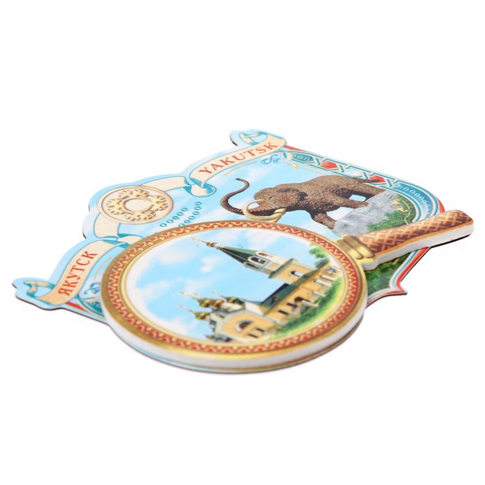 Магнит "Якутск. С лупой"