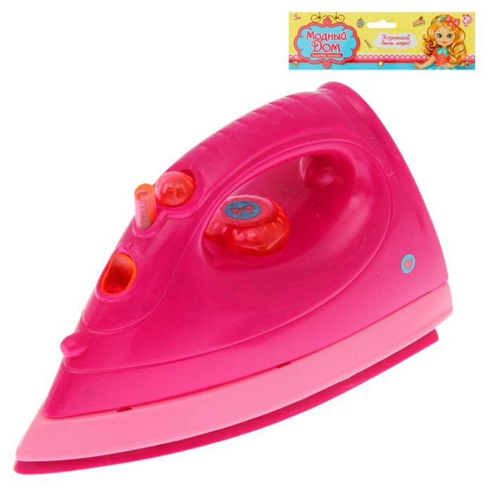 Бытовая техника «Стильный утюг», со световым и звуковым эффектом, работает от батареек