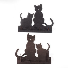 Ключница открытая "Две кошки" 20,5×17,5×3 см от Сима-ленд