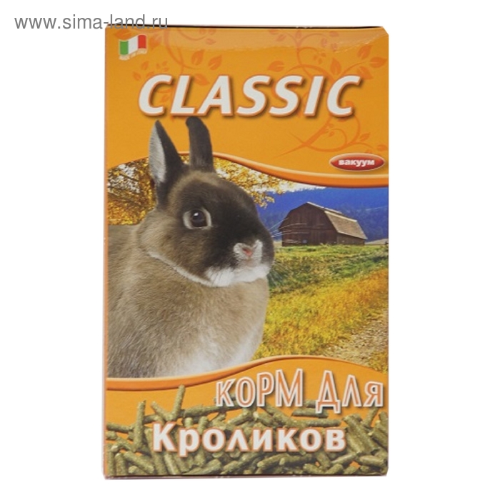 цена Сухой корм FIORY Classic для кроликов, гранулированный, 680 г.