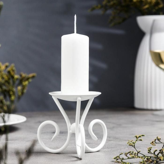 подсвечник весел н белый