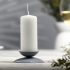Подсвечник металл на 1 свечу "Гадальный Н", 3х7,3 см, серый - Фото 1