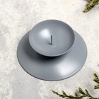 Подсвечник металл на 1 свечу "Гадальный Н", 3х7,3 см, серый - Фото 2