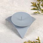 Подсвечник металл на 1 свечу "Звездочка", 3,5х9 см, серый - Фото 5