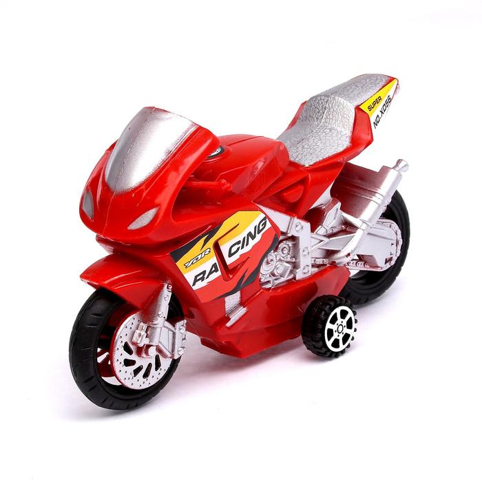 Мотоцикл инерционный «Спортбайк», цвет МИКС