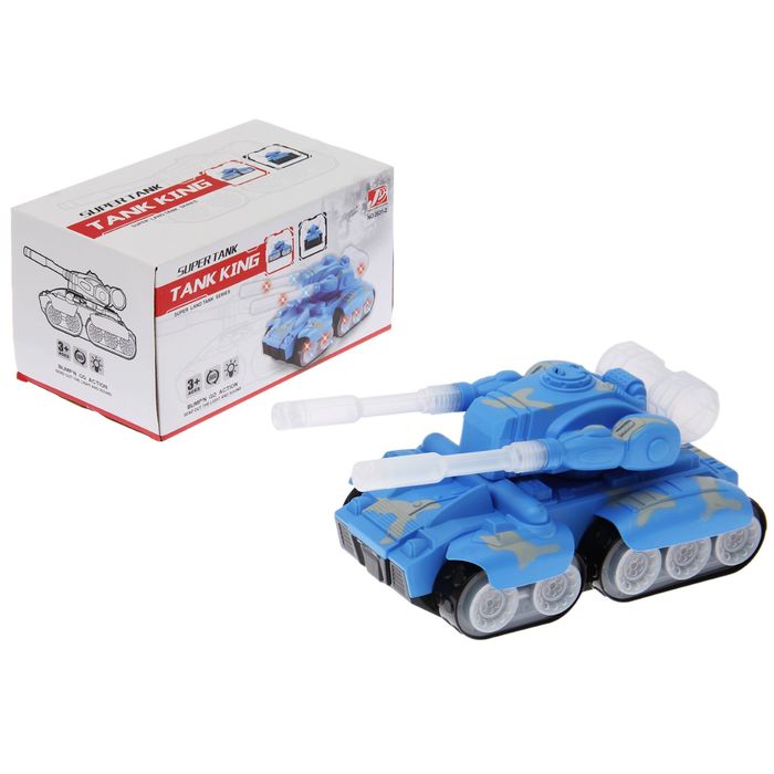 Танк "Победитель", работает от батареек, световые эффекты, объезд препятствий